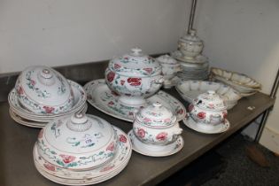 19th century Bloor Derby part dinner set, and a Villeroy & Boch part dinner set retailed by T