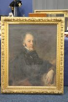 19TH CENTURY SCHOOL Portrait of a gentleman Oil painting on canvas, unsigned, 89cm x 69cm, gilt