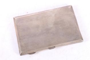 George V silver cigarette case by S Blanckensee & Son Ltd, Birmingham 1929, 165g.