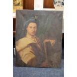 19TH CENTURY SCHOOL Half length portrait of Sir George Clerk Maxwell (1715-1784) Oil painting on