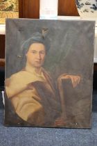 19TH CENTURY SCHOOL Half length portrait of Sir George Clerk Maxwell (1715-1784) Oil painting on