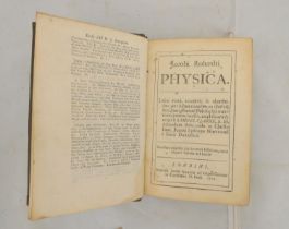 ROHAULT JACOB.  Physica. 19 eng. plates on 17 fldg. sheets (a couple of tears). Publisher's