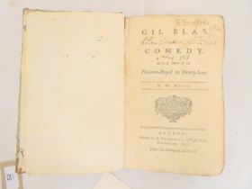 MOORE MR.  Gil Blas, A Comedy as it is Acted at the Theatre-Royal in Drury-Lane. 1751. Bound in