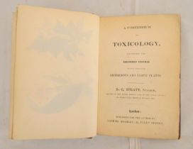 SPRATT G.  A Compendium of Toxicology Illustrated with Coloured Figures of the Principal