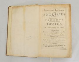 BROWNE THOMAS. Pseudodoxia Epidemica or Enquiries into Very Many Received Tenents & Commonly