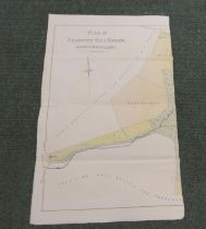 Documents - Ephemera - Northumberland.  1878. Sale particulars with large plan 22" x 18" of the