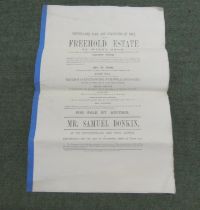 Documents - Ephemera - Northumberland.  1869. Large sale brochure for the Windy Edge Estate,