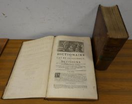 BOYER A.  Le Dictionnaire Royal Francois-Anglois et Anglois-Francois. 2 vols. in one. Half title,