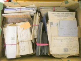 Documents - Ephemera - Scotland.  19th-20th century accumulation of old legal papers, documents,