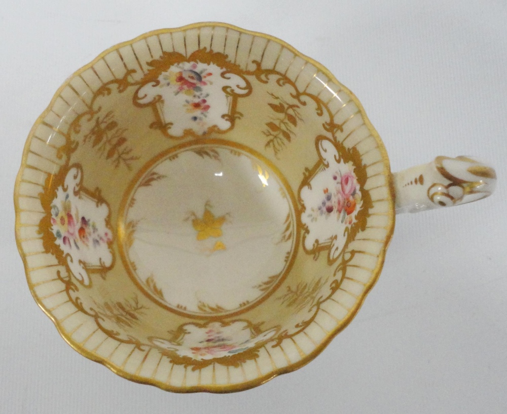 Victorian 'Rockingham' pattern part china tea service decorated with a floral cartouche within - Image 12 of 12