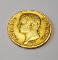 Gold 40 Francs coin, 1812, 12.8g.