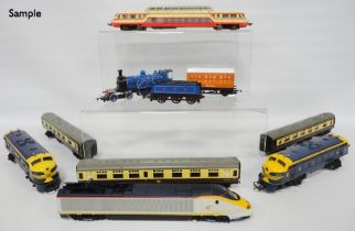 Collection of Tri-ang and Hornby OO gauge locomotives and coaches to include two Tri-ang Railways