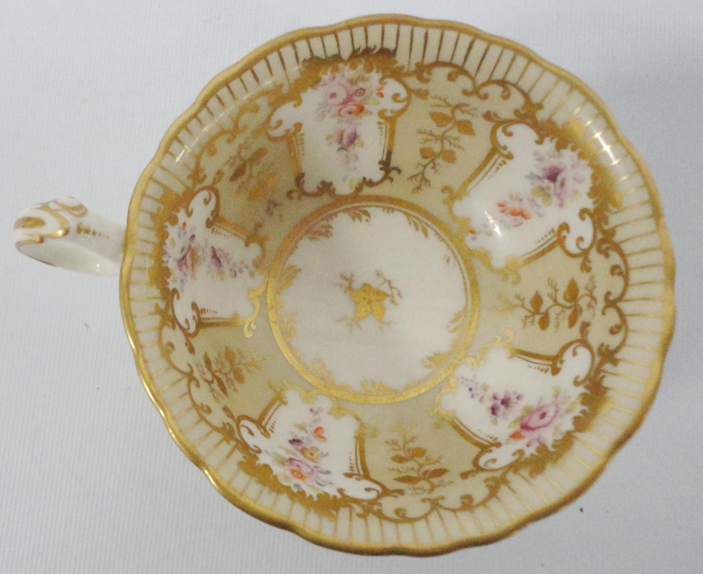 Victorian 'Rockingham' pattern part china tea service decorated with a floral cartouche within - Image 11 of 12