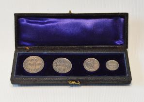 Queen Victoria 1894 silver Maundy set, in original box.