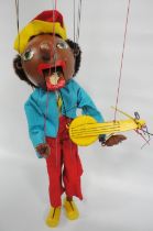 Pelham puppet, 'Nigger Minstrel', c. 1950s, with original box.