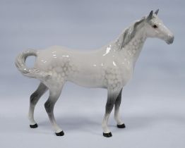 Beswick model of a dapple grey horse, 21.5cm high.