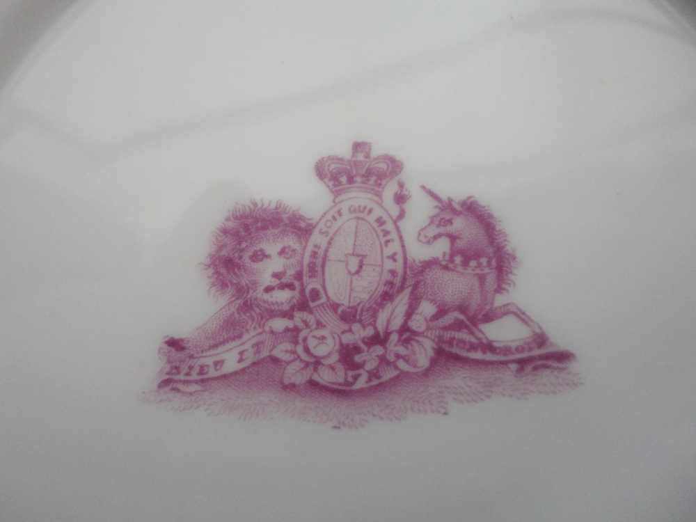 Victorian 'Rockingham' pattern part china tea service decorated with a floral cartouche within - Image 3 of 12