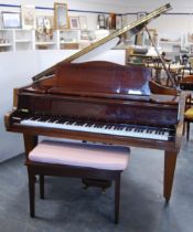 Schimmel of Germany mahogany-cased baby grand piano, approximately 5½ft, serial no. 148640,
