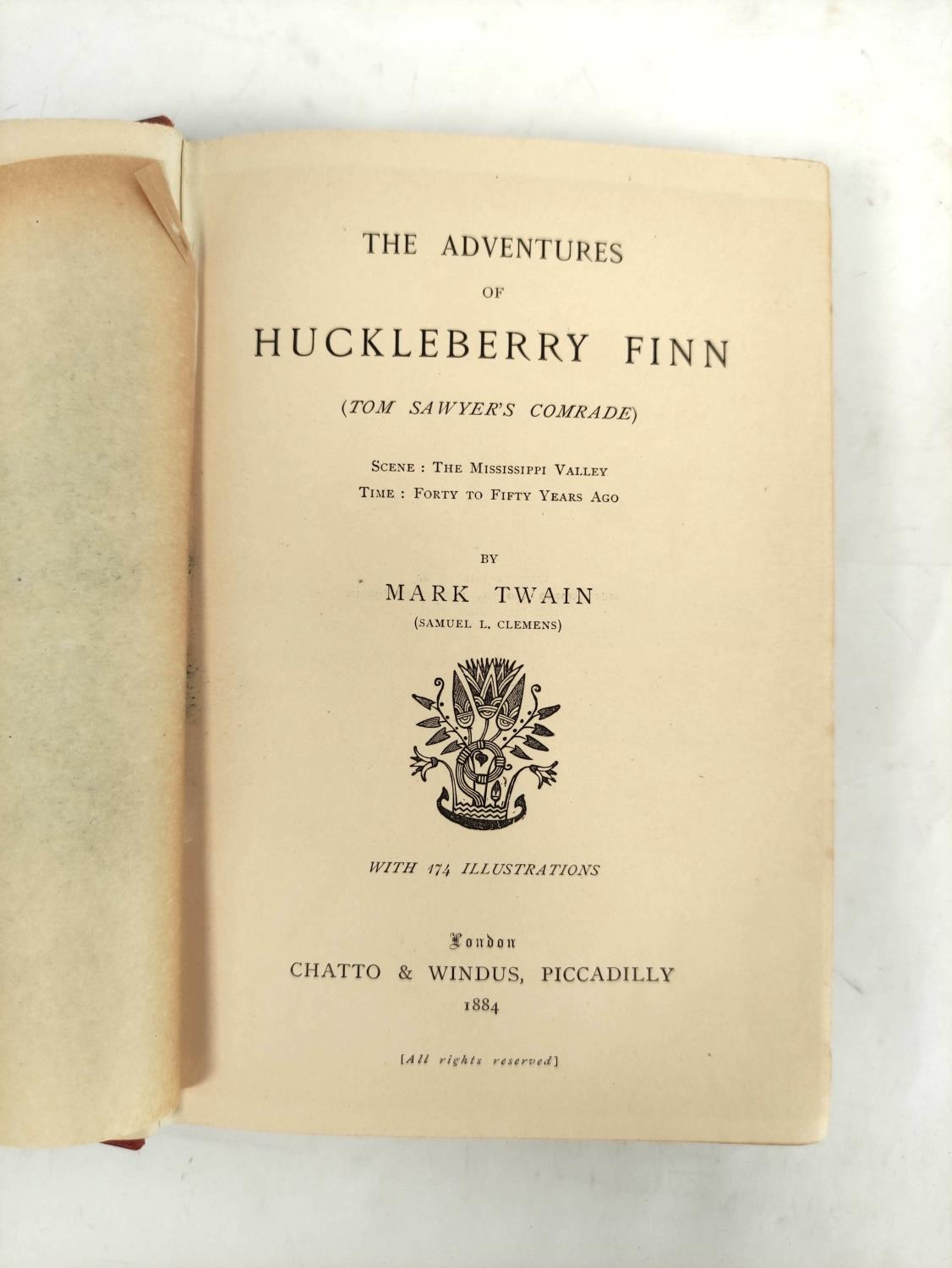 CLEMENS SAMUEL LANGHORNE ("MARK TWAIN").   The Adventures of Huckleberry Finn (Tom Sawyer's - Image 3 of 8