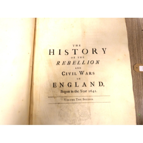 CLARENDON EARL OF.  The History of the Rebellion & Civil Wars in England. 3 vols. Mounted eng. port. - Image 2 of 16