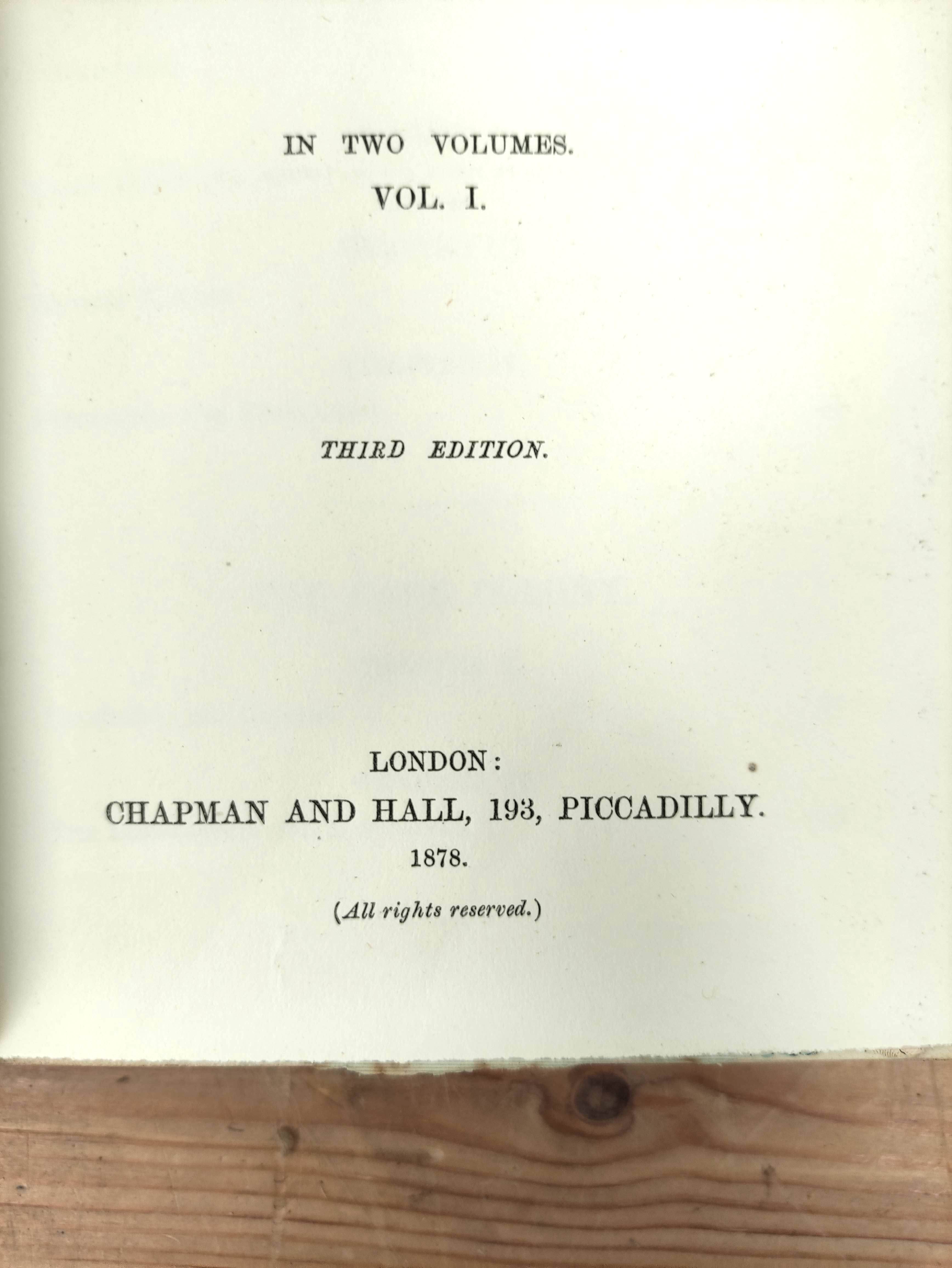 TROLLOPE ANTHONY.  South Africa. 2 vols. Fldg. col. map (torn). Soiled orig. red cloth. 3rd ed., - Image 3 of 6