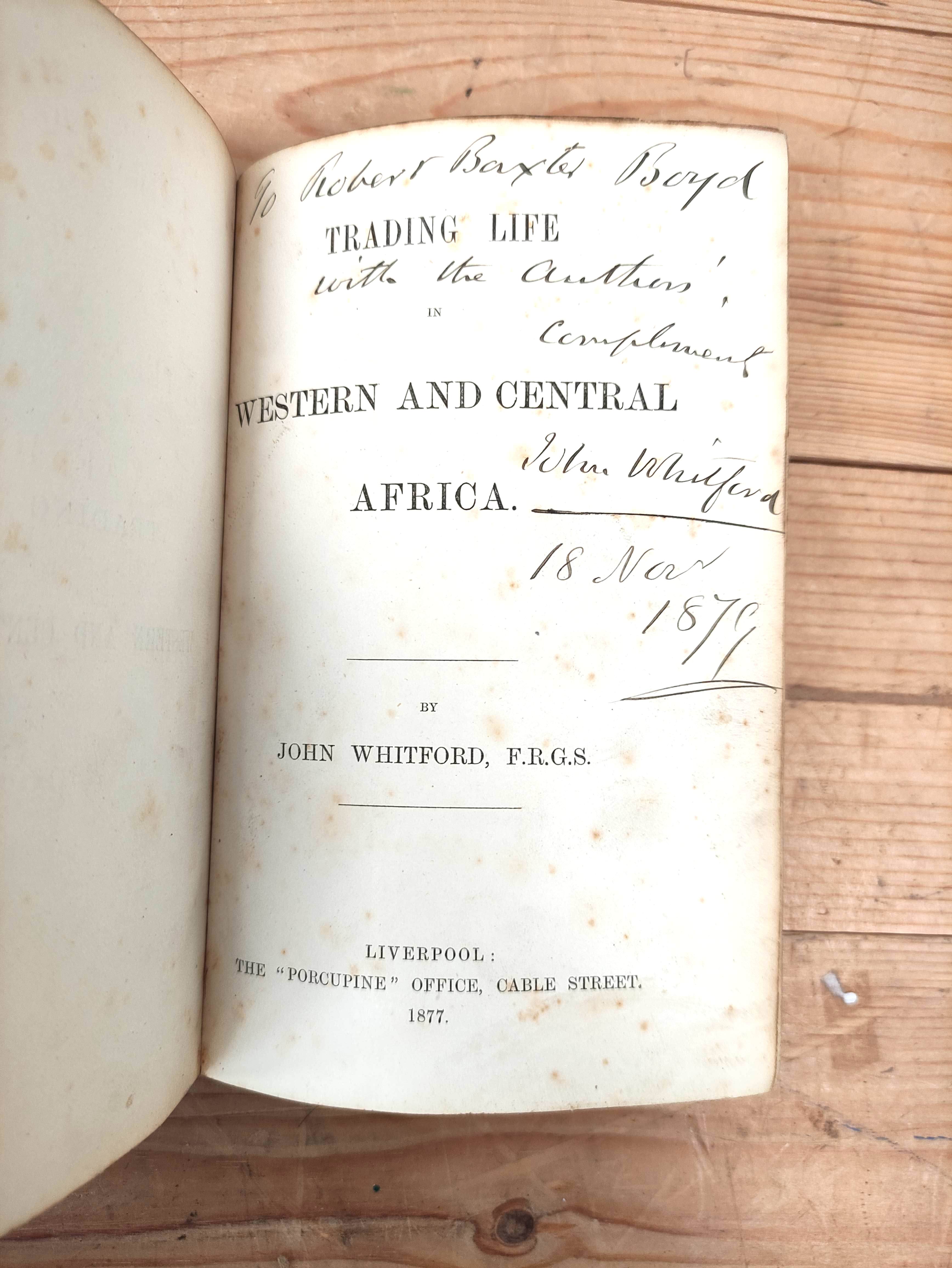 BINGLEY REV. WILLIAM.  Travels in Africa from Modern Writers With Remarks & Observations ... - Image 2 of 6