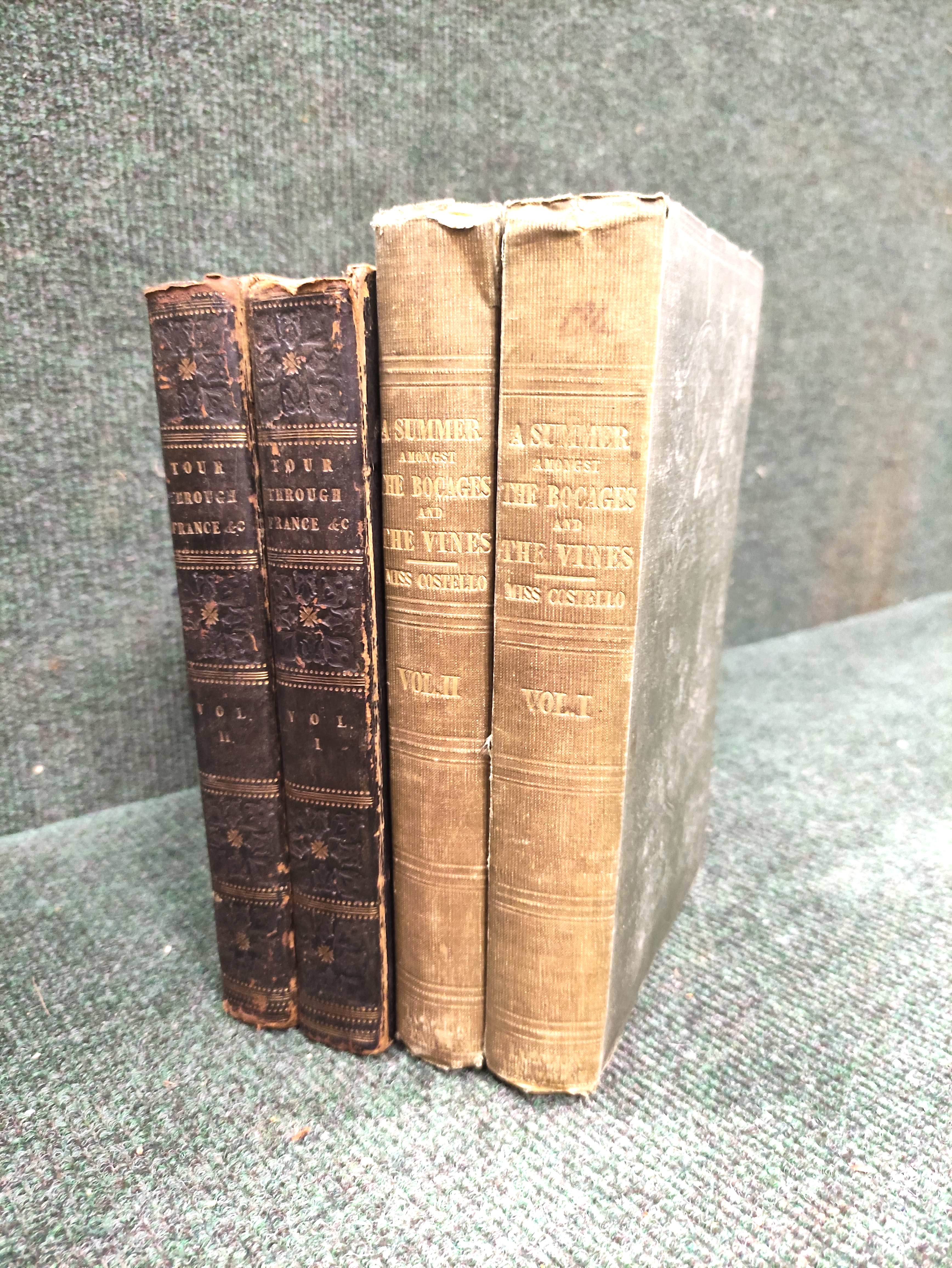 COSTELLO LOUISA S.  A Summer Amongst the Bocages & the Vines. 2 vols. Frontis & text illus. Orig.