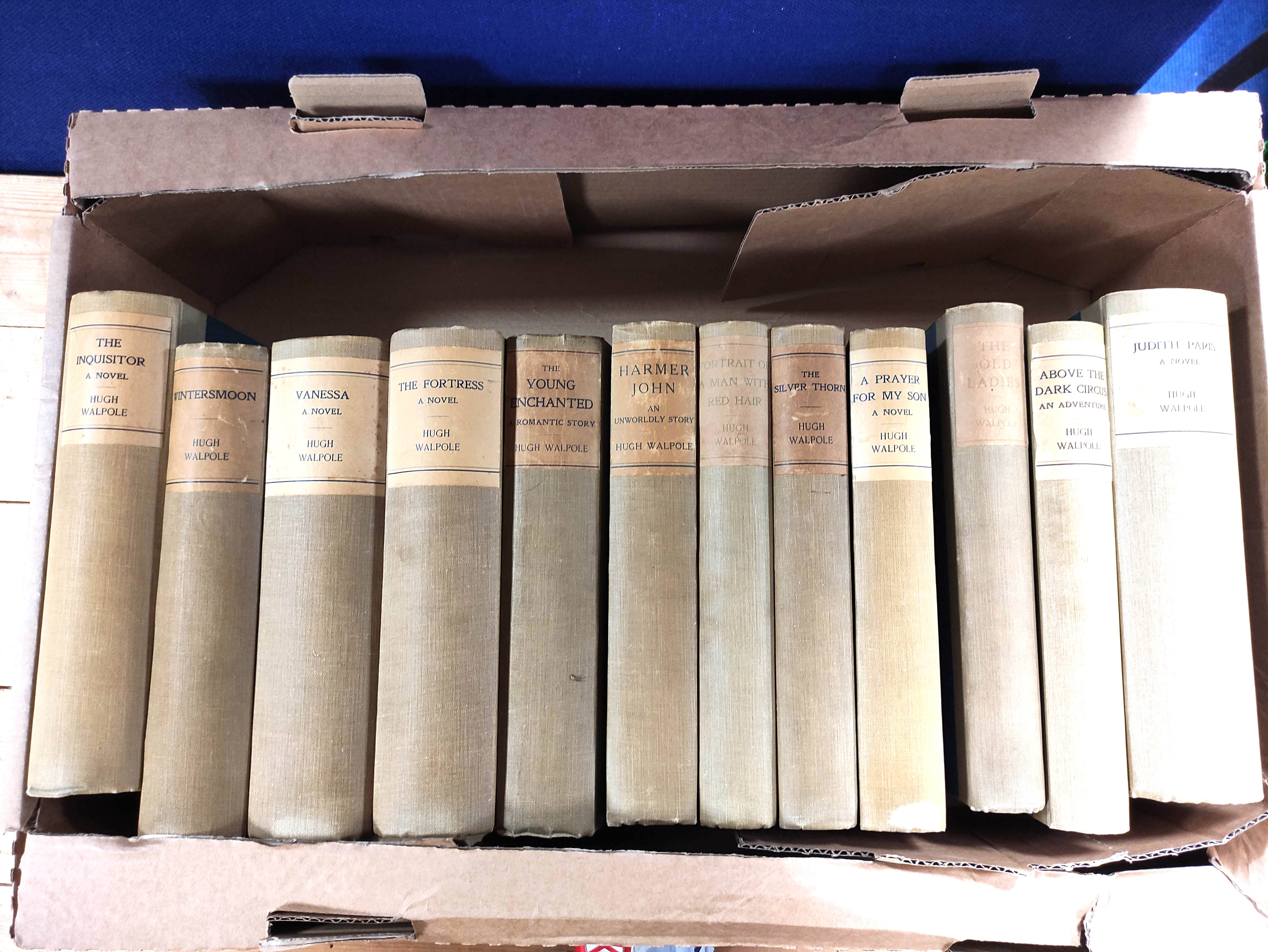 WALPOLE HUGH.  Works. 12 vols. All large paper ltd. eds. signed by the author. Uniform cloth