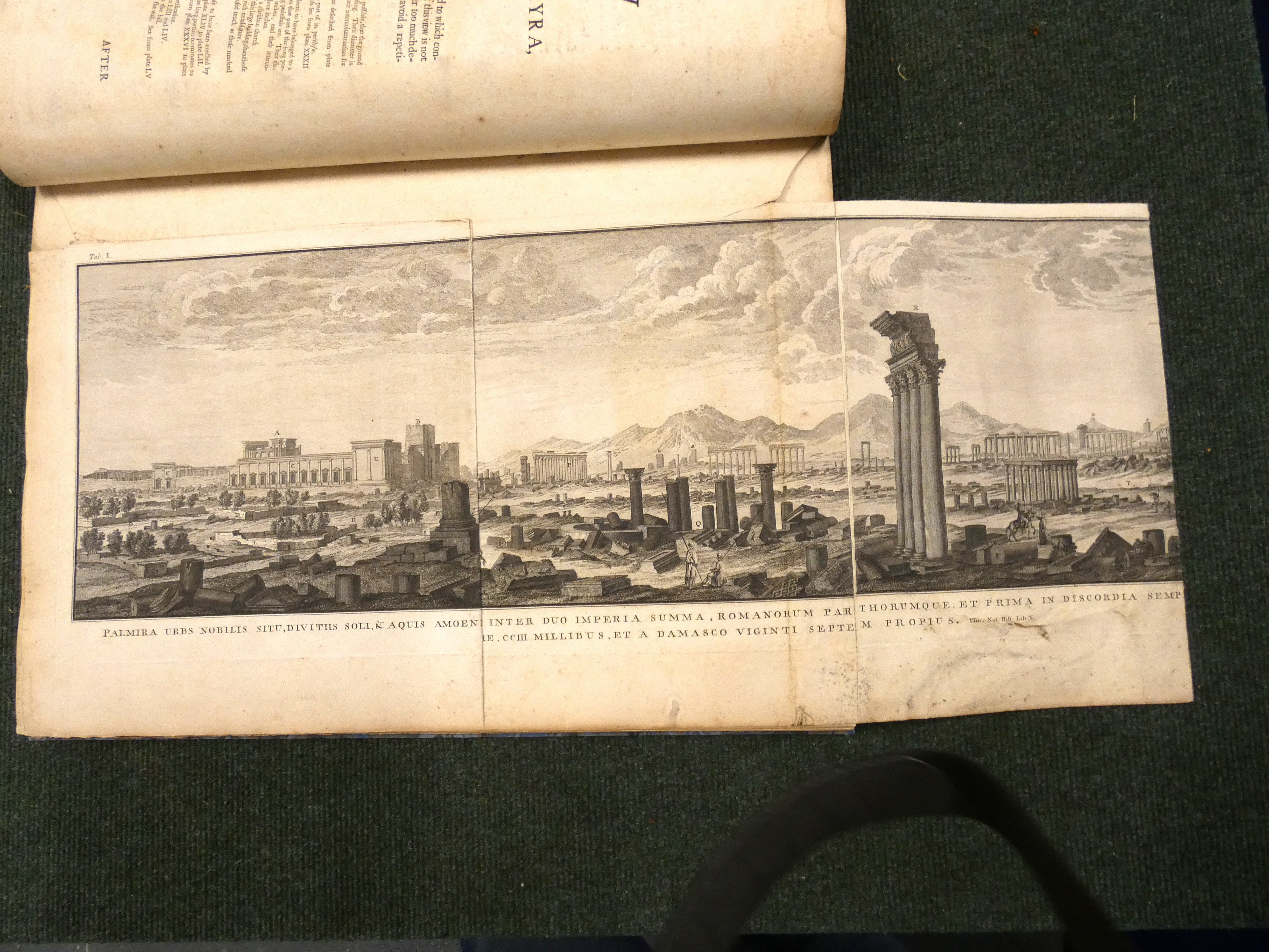 (WOOD ROBERT).  The Ruins of Palmyra, Otherwise Tedmor in the Desart (sic). 57 eng. plates but fldg. - Image 3 of 5