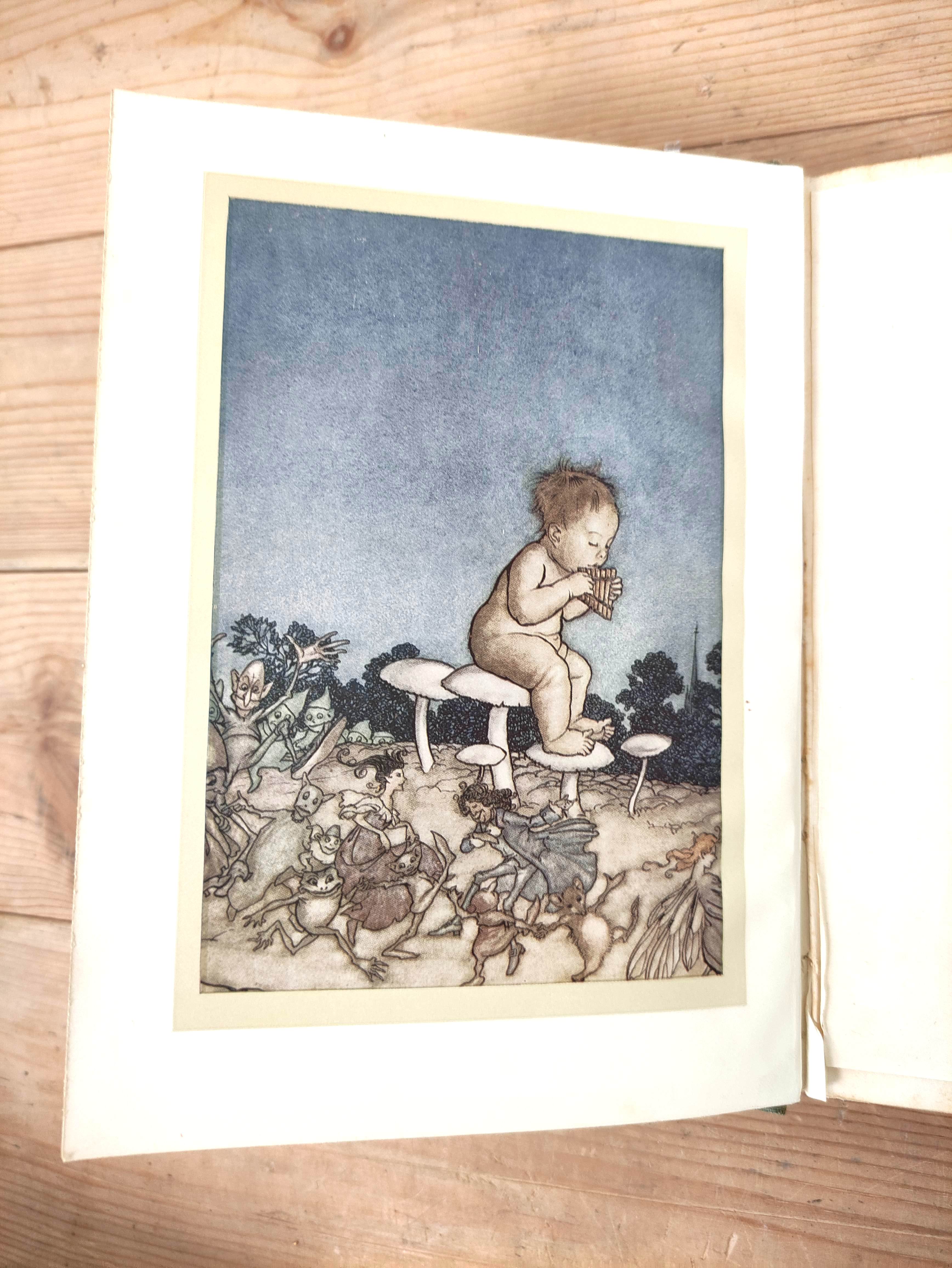 RACKHAM ARTHUR (Illus).  Peter Pan in Kensington Gardens. Col. plates. Orig. green cloth gilt, 8" - Image 5 of 9