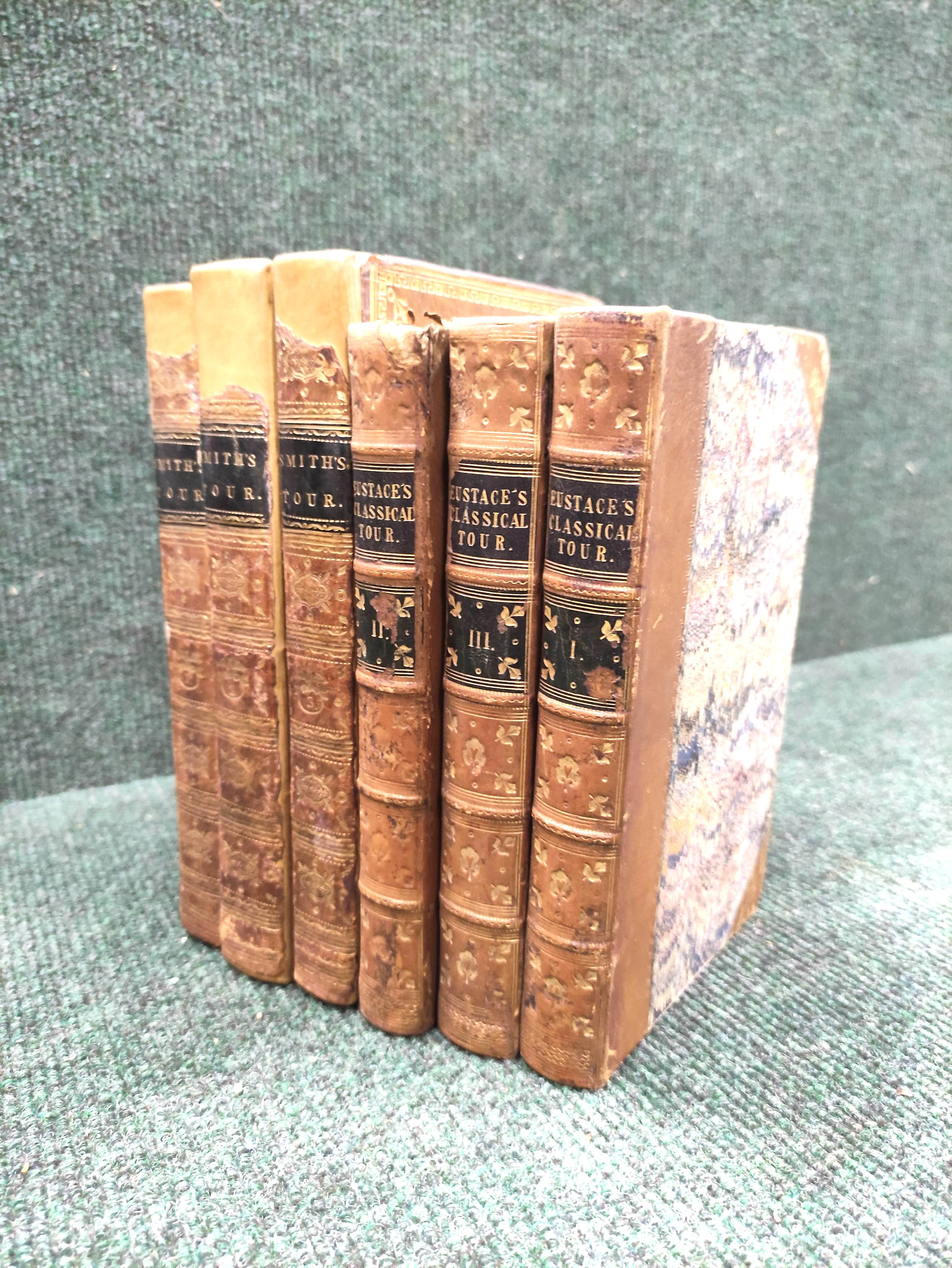 SMITH JAMES E.  A Sketch of a Tour on the Continent. 3 vols. Diced calf, recased with loss to back