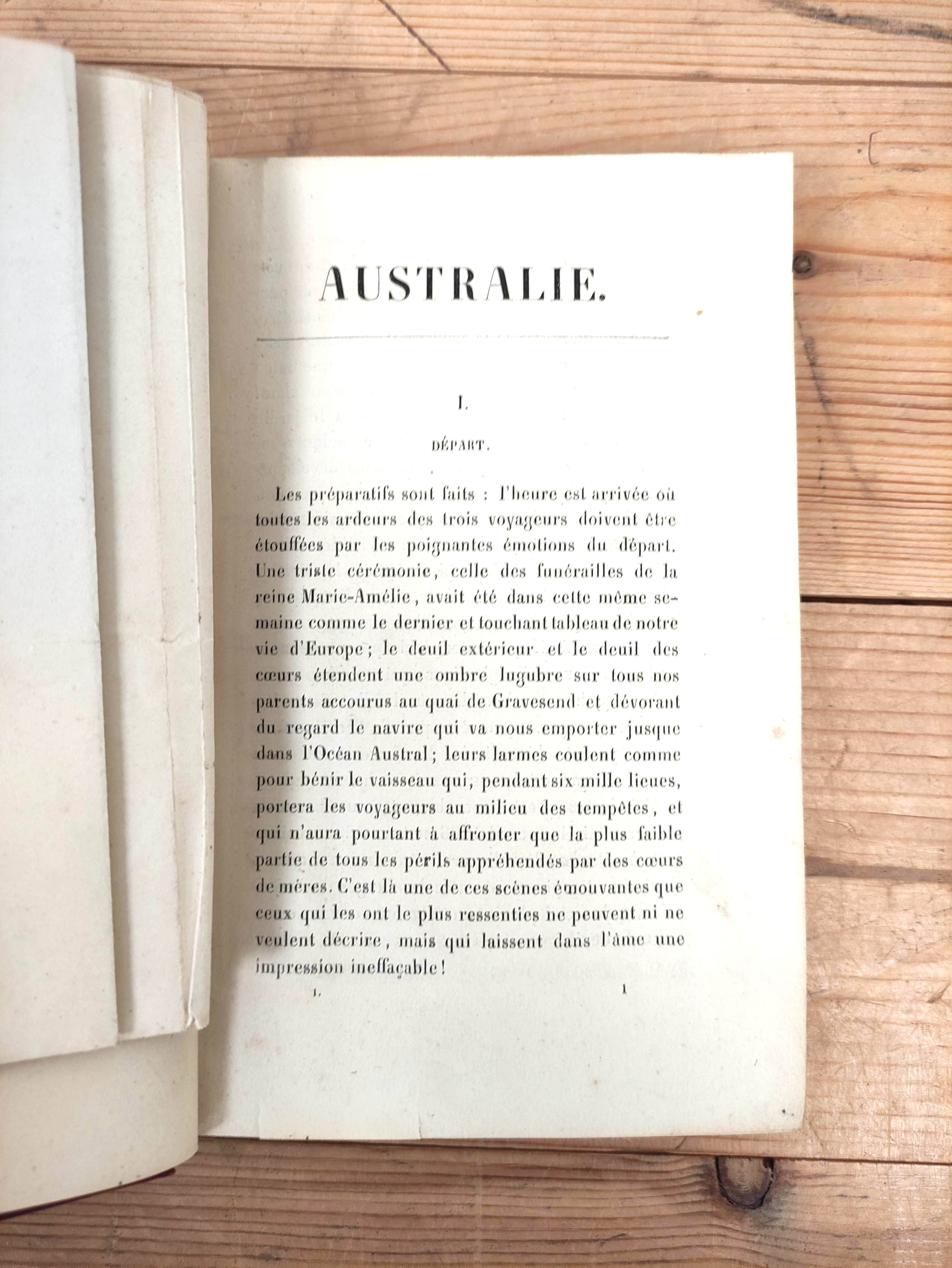 DE BEAUVOIR COMTE.  Australie, Voyage Autour du Monde. 2 fldg. col. maps. 2 mounted albumen portrait - Image 6 of 6