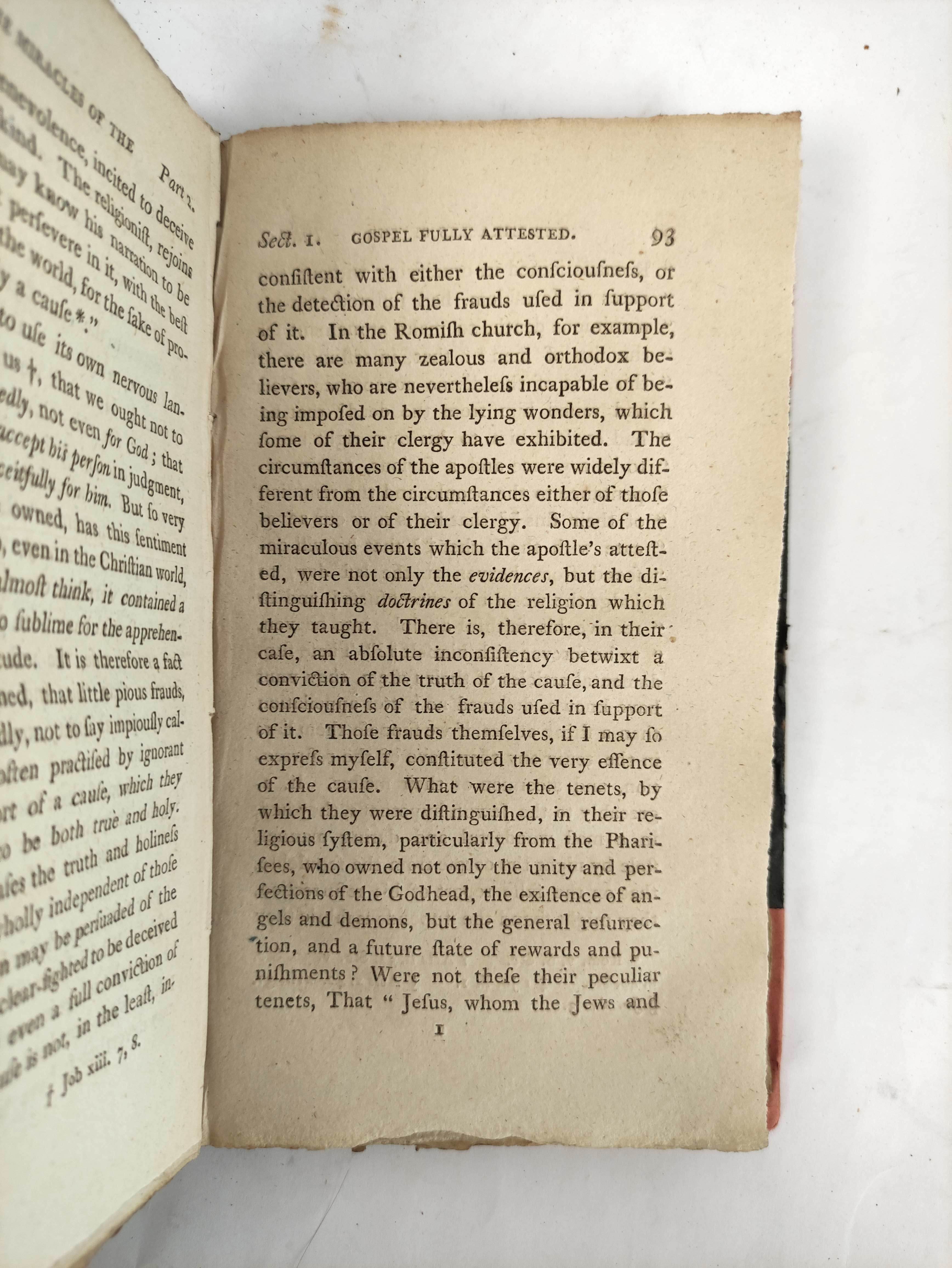 CAMPBELL GEORGE.  A Dissertation on Miracles Containing an Examination of the Principles Advanced by - Image 5 of 10