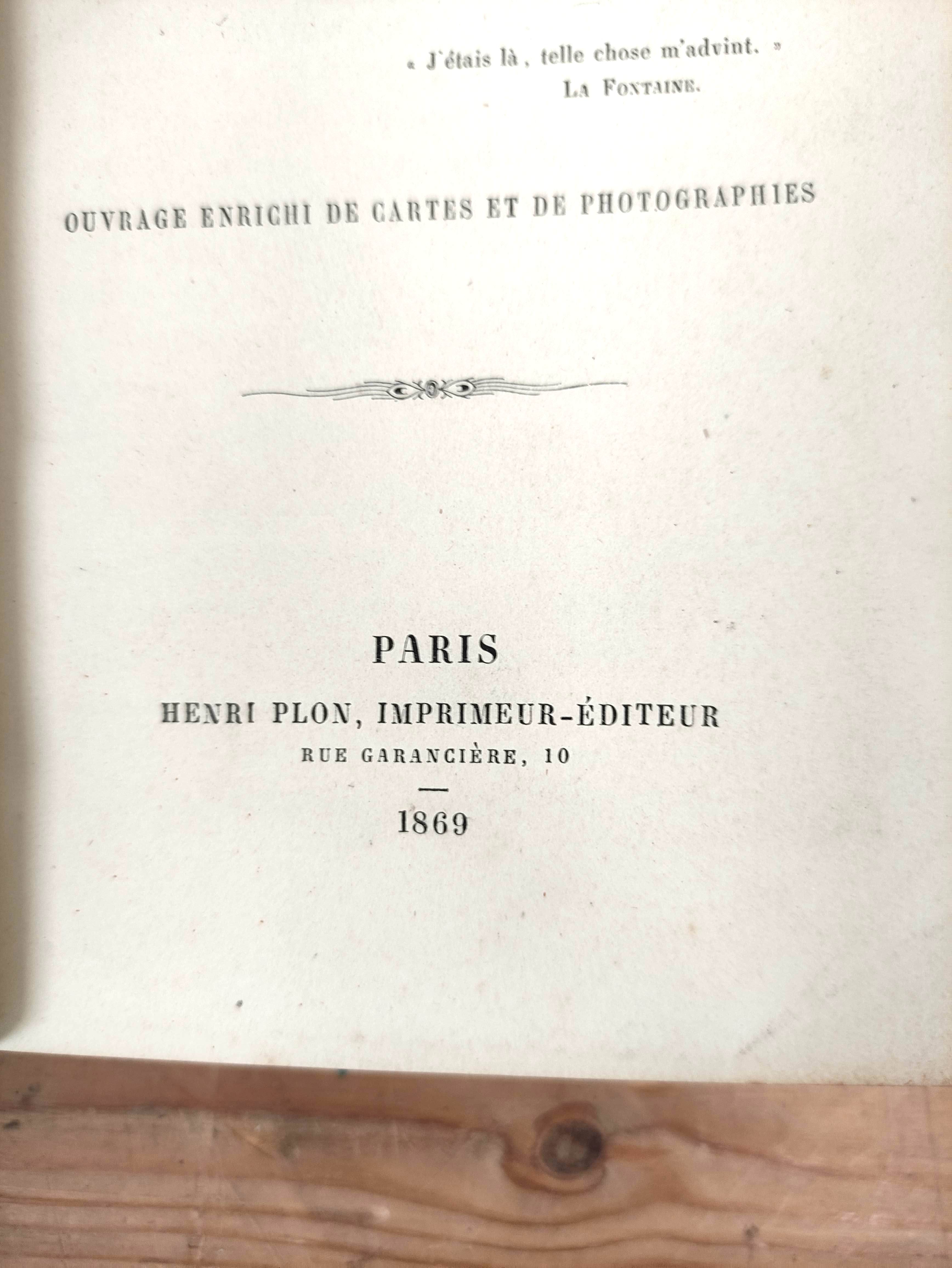 DE BEAUVOIR COMTE.  Australie, Voyage Autour du Monde. 2 fldg. col. maps. 2 mounted albumen portrait - Image 3 of 6