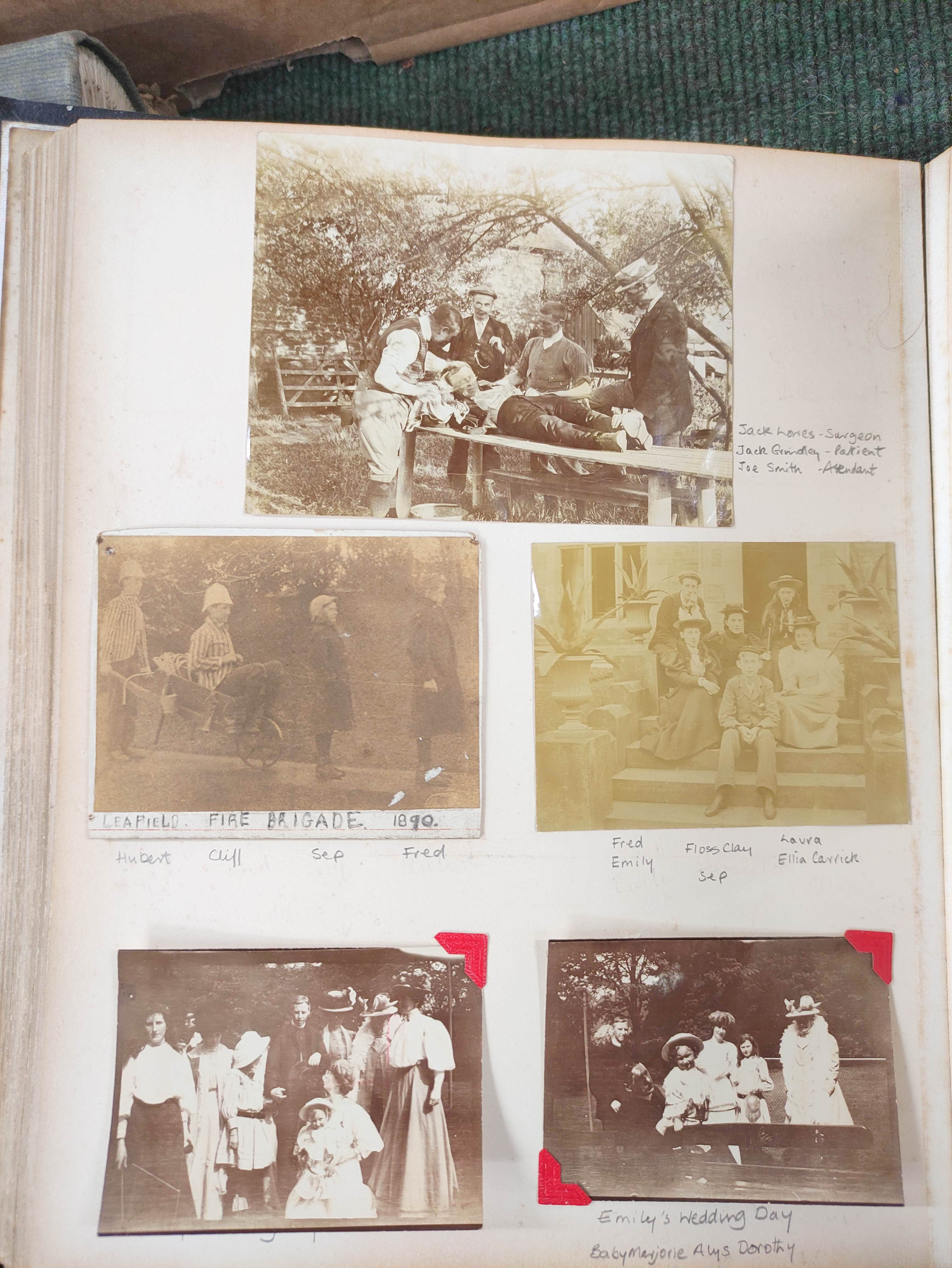 Lee Family.  Four photograph, scrap & cuttings albums, 1870's-1950's incl. local & equestrian - Image 10 of 13