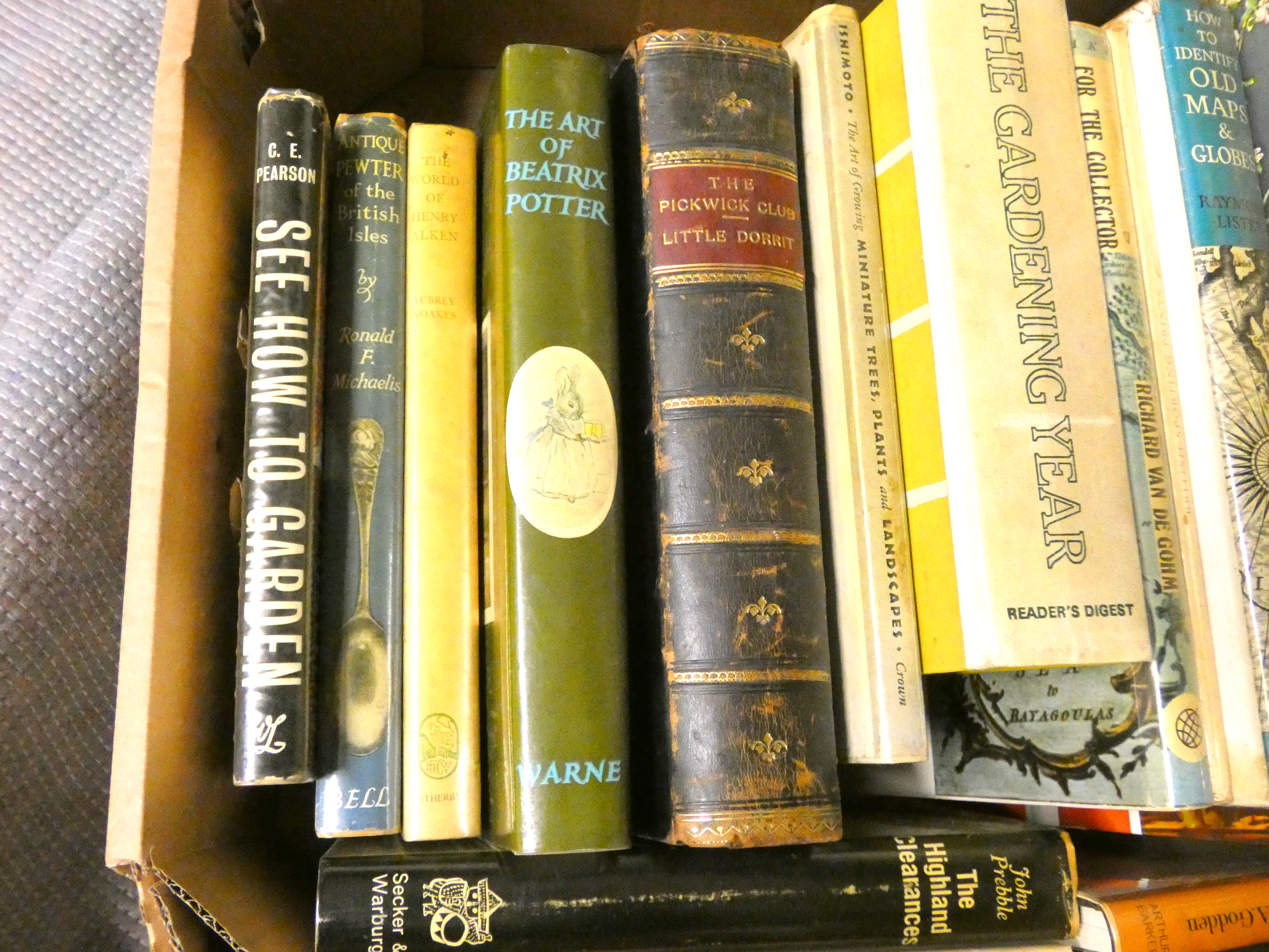 Various.  A carton of various vols. incl. some antiques reference incl. The Art of Beatrix Potter in - Image 2 of 10