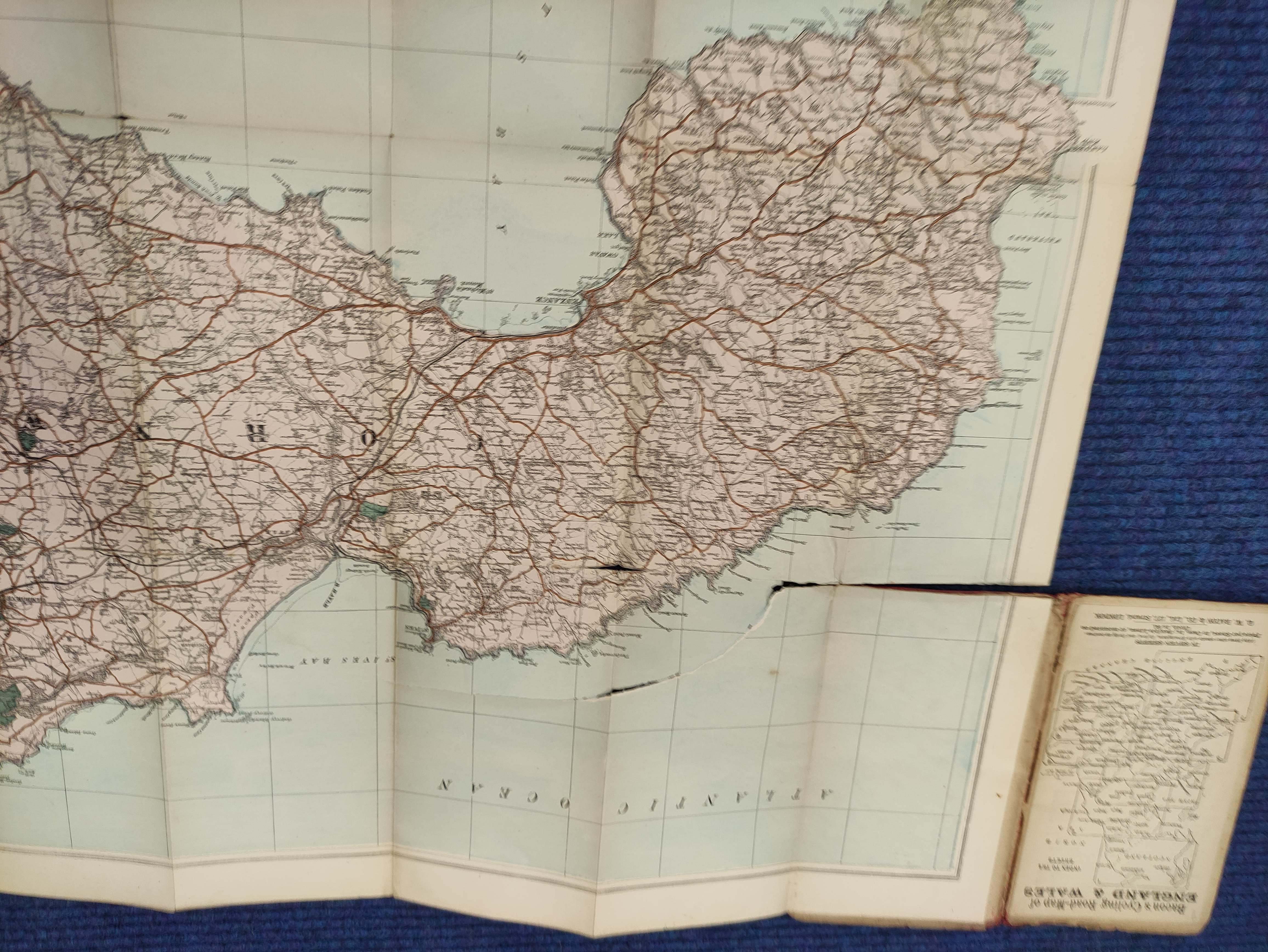 SOCIETY FOR CHRISTIAN KNOWLEDGE.  Handy Atlas of the Counties of England. Double page col. maps. - Image 8 of 8