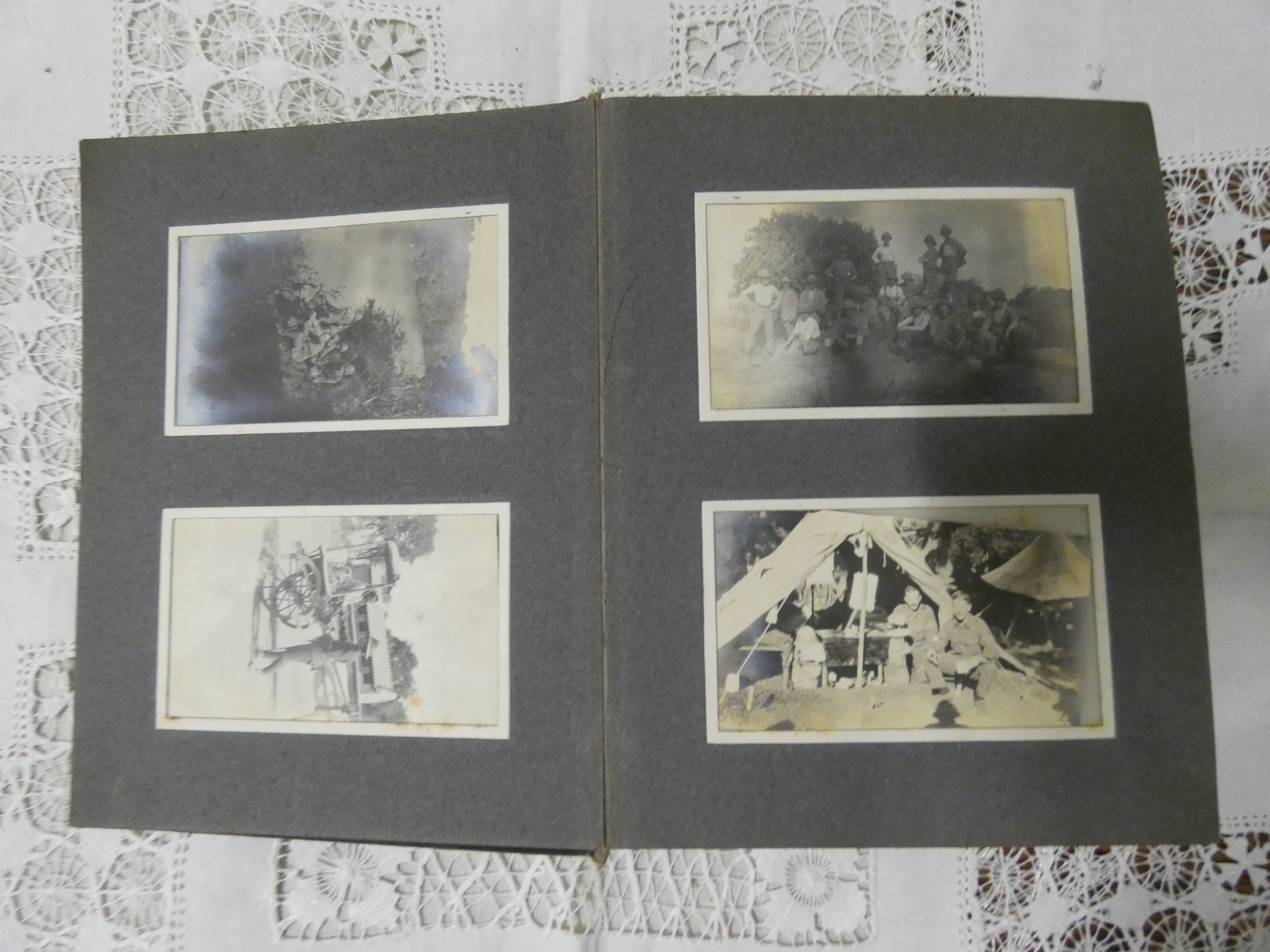 Photograph Album.  1920's neatly presented album of approx. 96 snapshot photographs, 2.5" x 4", of - Image 2 of 4