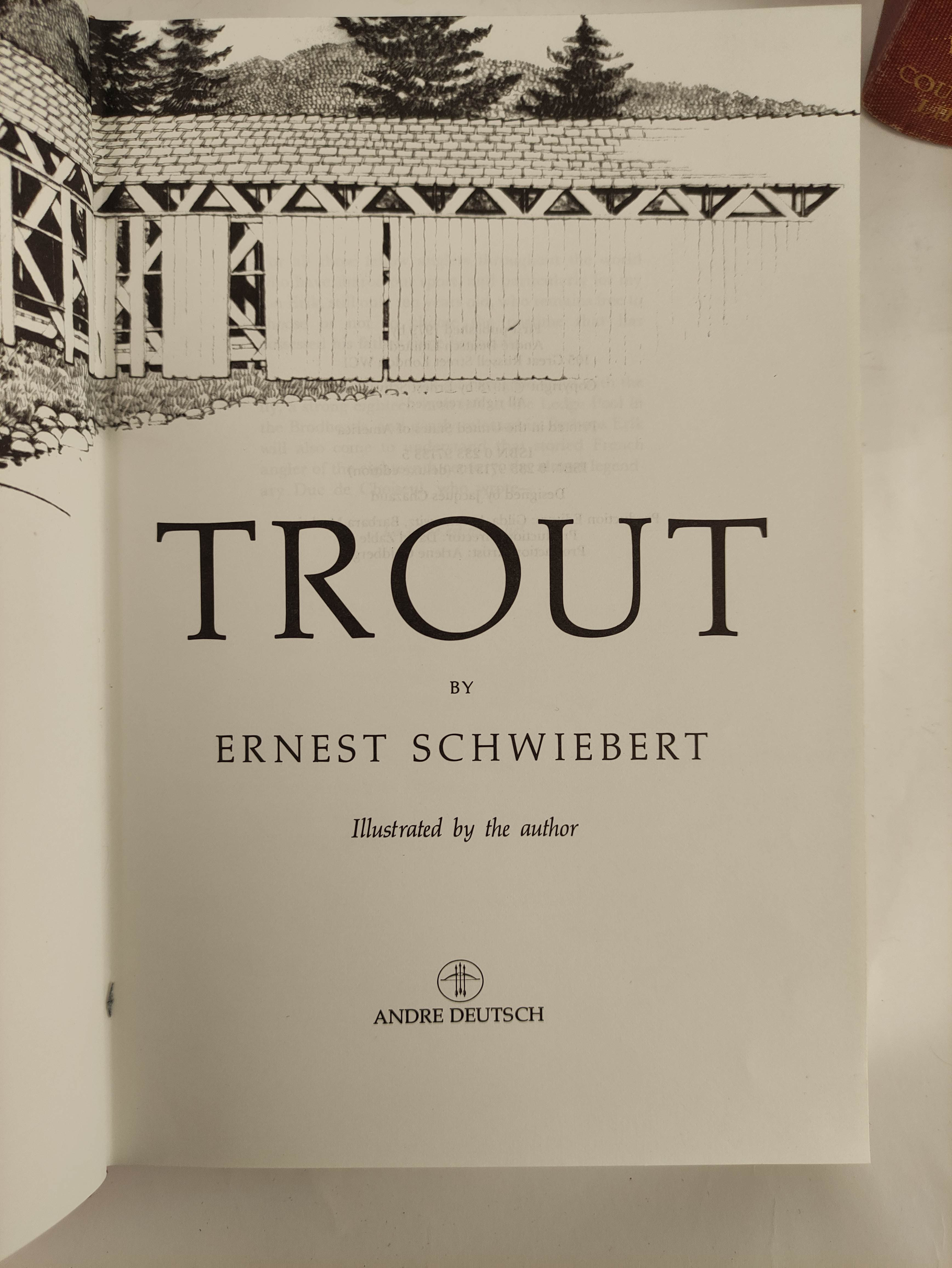 SCHWIEBERT ERNEST.  Trout. 2 vols. Col. & other illus. Orig. brown cloth in slip case. 1979; also - Image 3 of 6