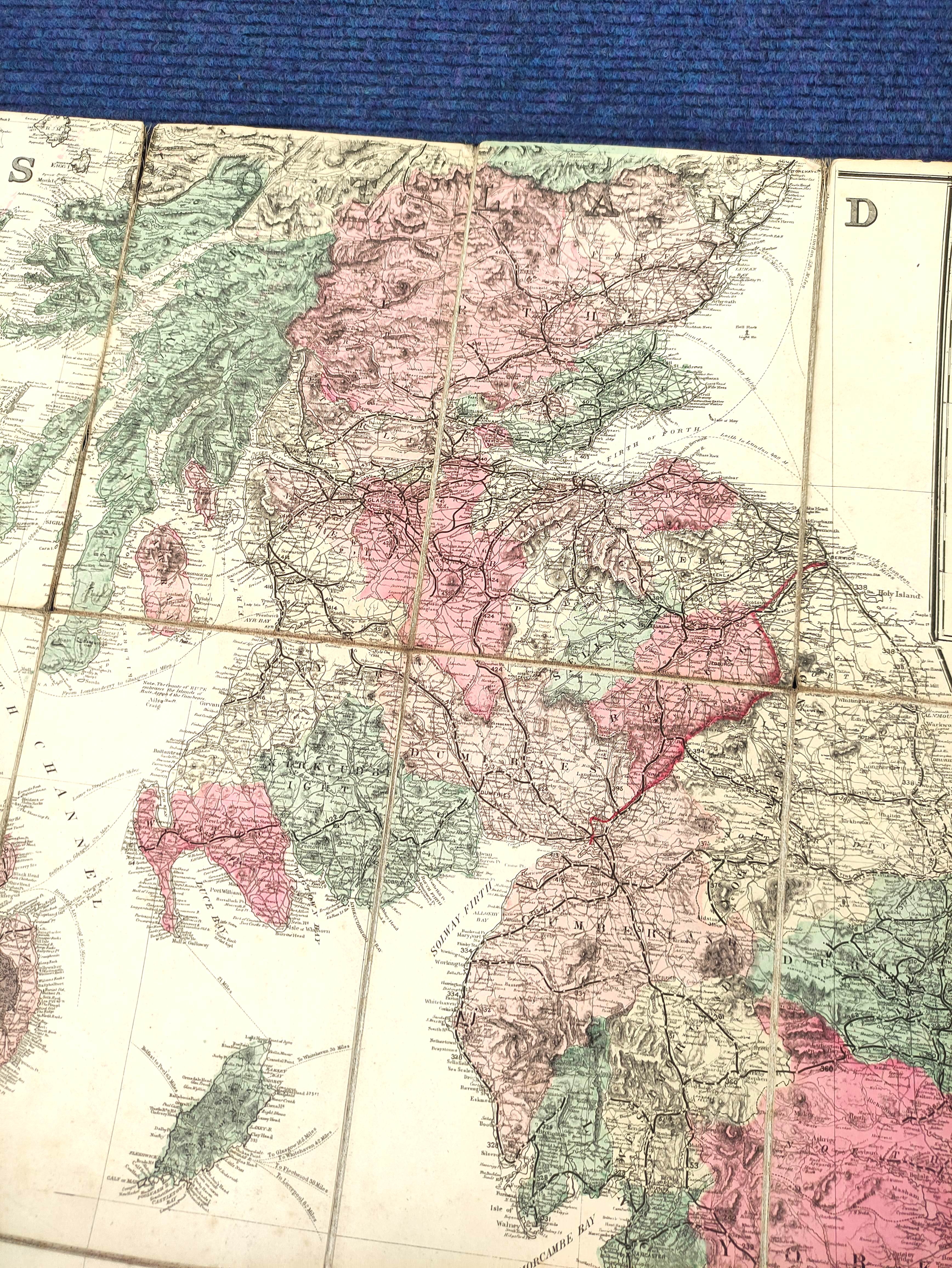 LLOYD J. T.  Lloyd's Topographical Map of the British Isles & the Several Forts & Light Houses along - Image 4 of 5