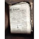 Documents & Ephemera - Northumberland Newspapers.  1865. Newcastle Courant-General Hue & Cry. A