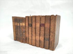 The Spectator.  8 vols. 12mo. Old calf, wear & rubbing. 1776; also The Lucubrations of Isaac