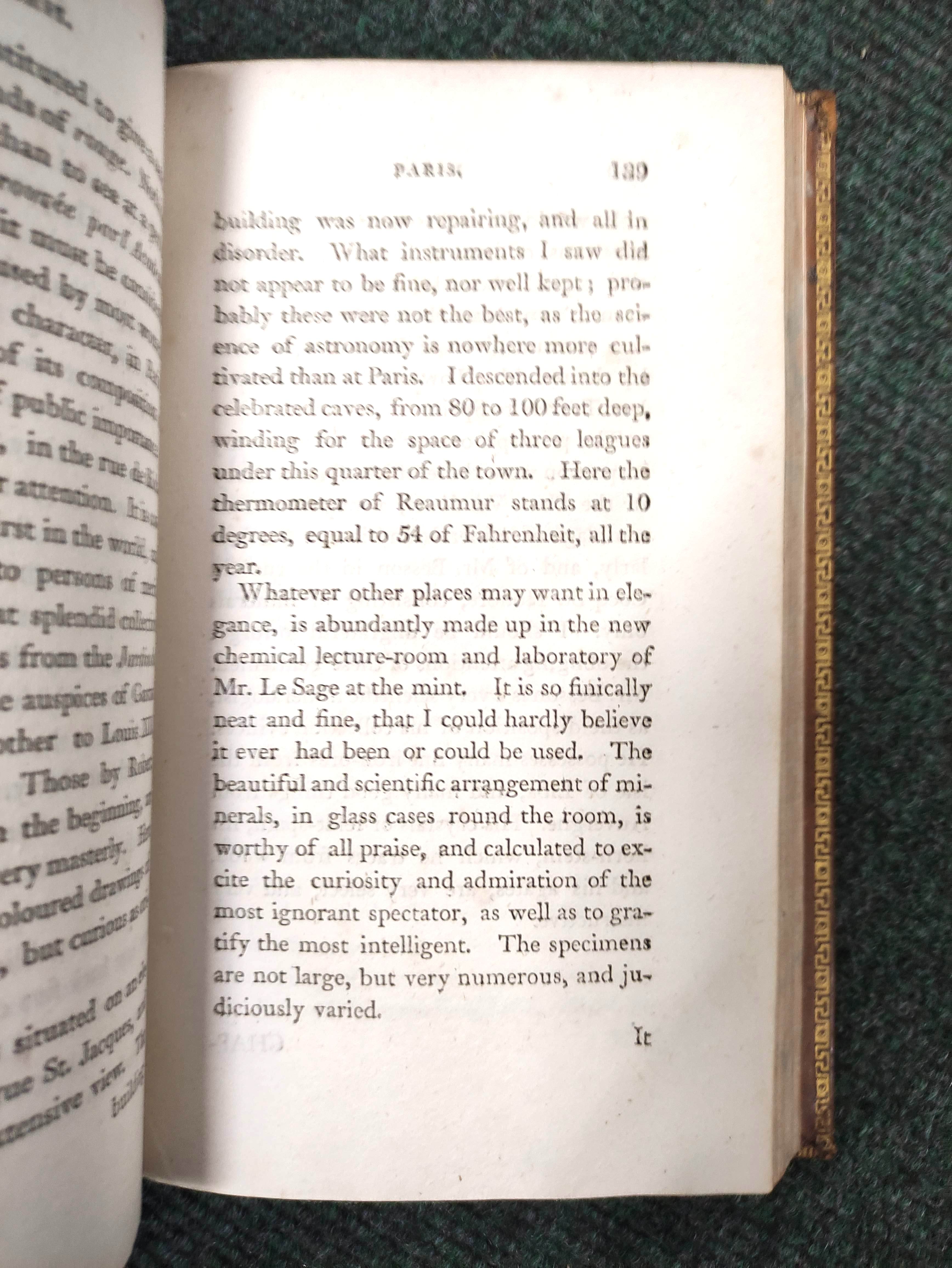 SMITH JAMES E.  A Sketch of a Tour on the Continent. 3 vols. Diced calf, recased with loss to back - Image 9 of 11