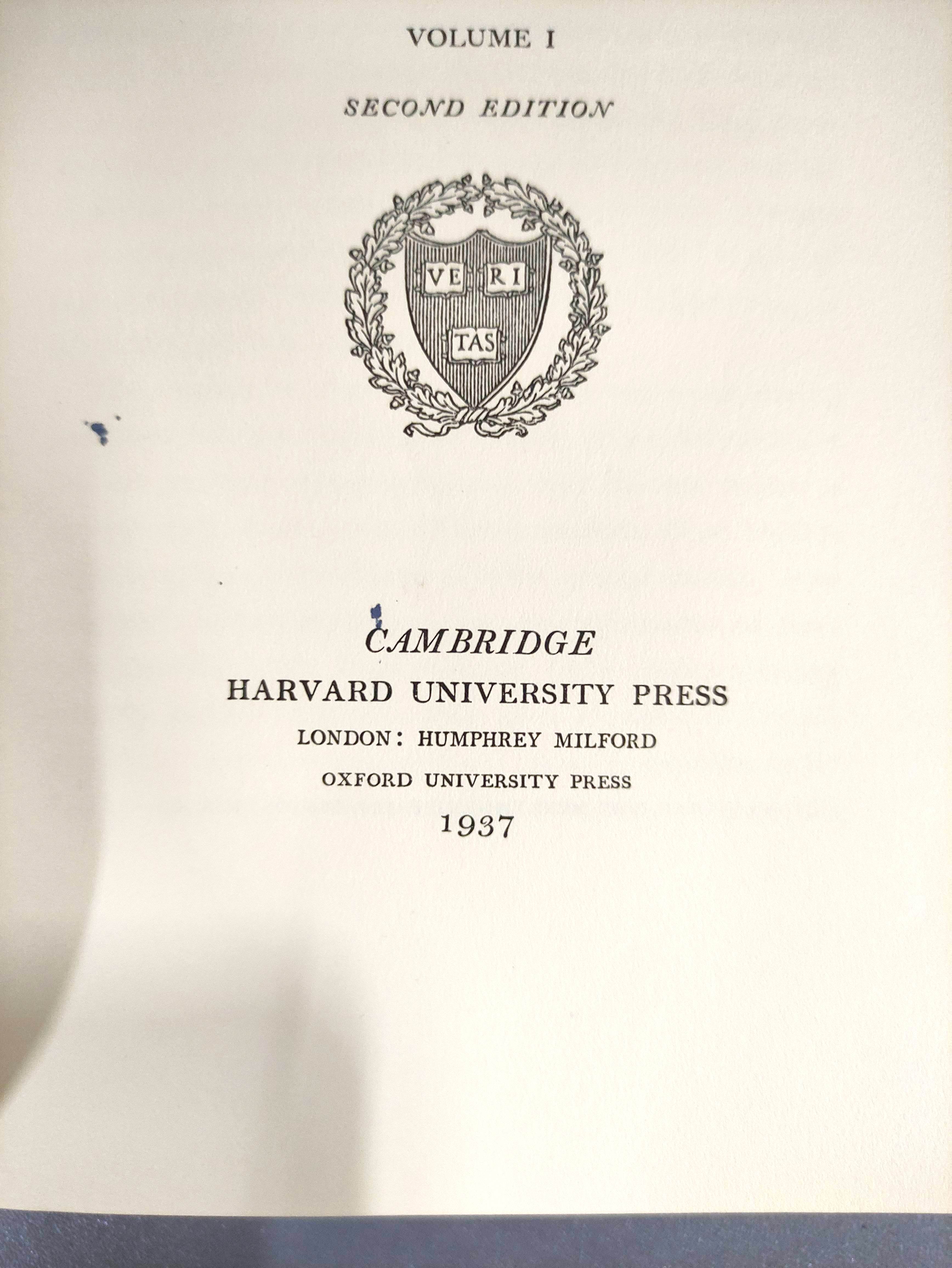 UPDIKE D. B.  Printing Types. 2 vols. Illus. Orig. red cloth in d.w's. Cambridge, 1937; also 4 - Image 4 of 8