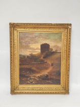 In the Manner of William M Curry (19th Century). Borthwick Castle. Oil on Canvas. Signed