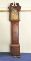 Thirty hour long case clock, similar to the preceding, Wallace, Brampton, 12" dial with false