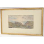 Artist Unknown, 19th Century. Tintagel. Watercolour. Poss. indistinctly signed. Inscribed to mount