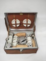 "Garrison" six setting picnic or campaign set circa 1930s, patent no 726452, with original fittings,