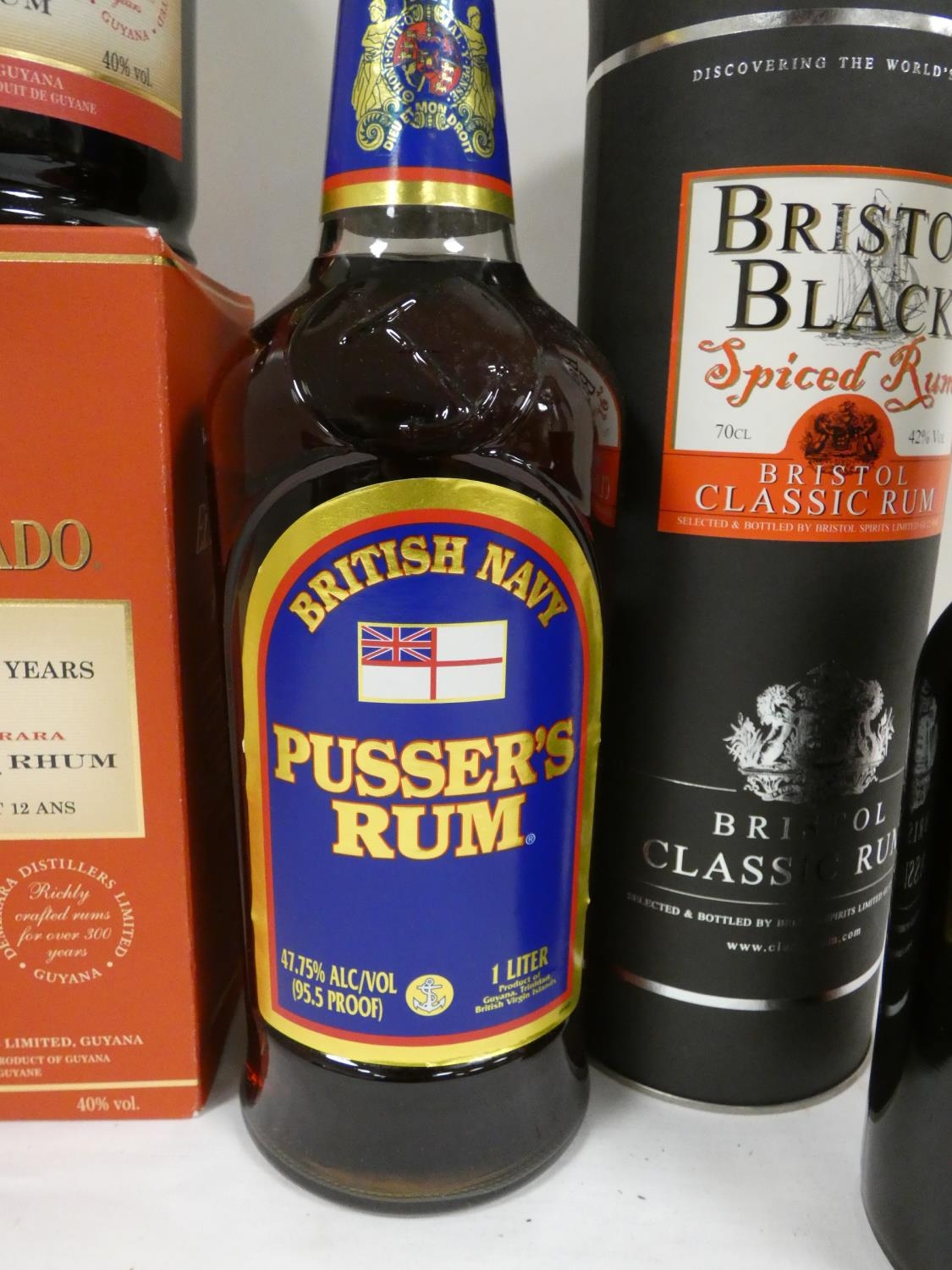 Three bottles of rum to include EL DORADO 12 year old 70cl 40% abv. boxed, PRUSSER'S 47.74% abv. - Image 4 of 4