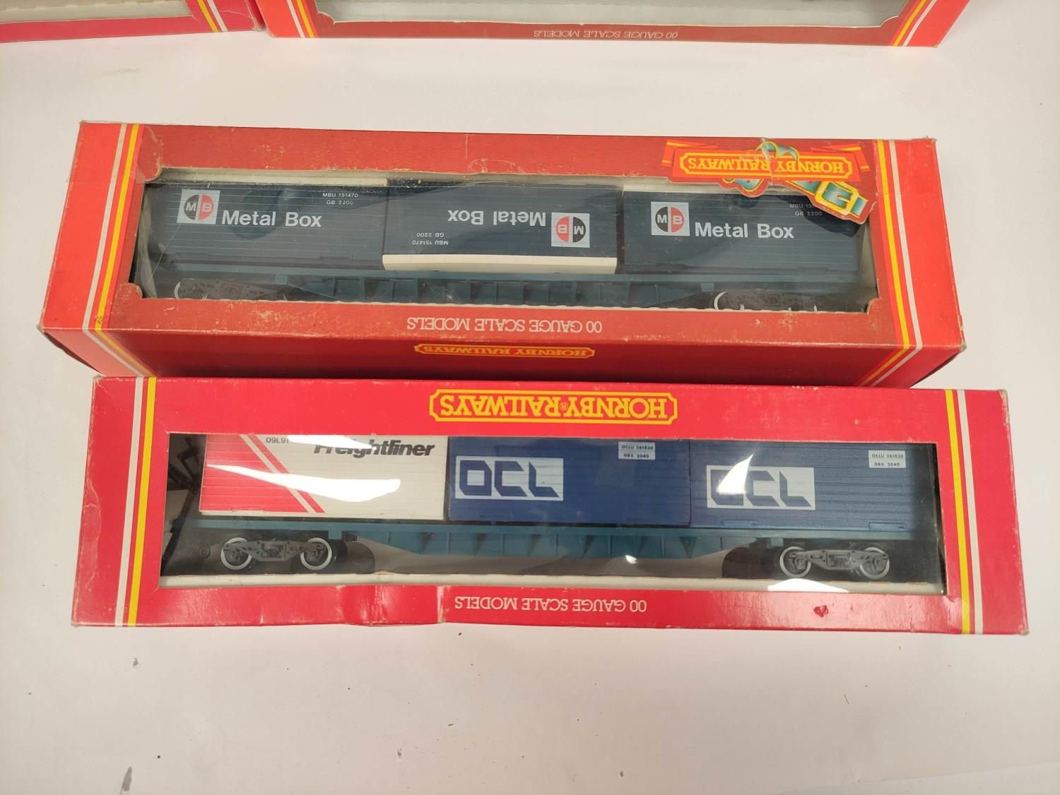 Hornby Railways. Eight boxed freightliner wagons to include two R204-Freightliners with 3 x 20 - Image 2 of 3